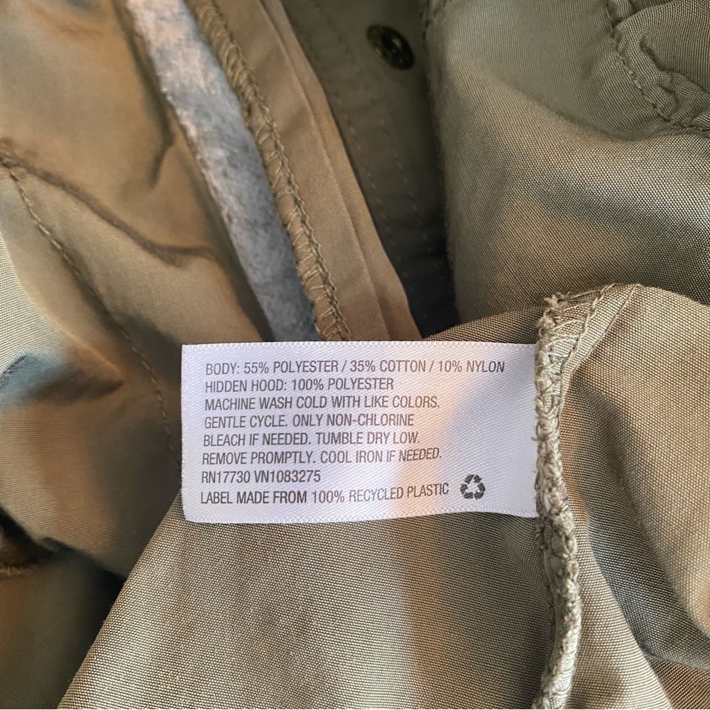 Mossimo Supply Co. Olive Green Anorak Water Resistant Utility Jacket - Picture 16 of 16